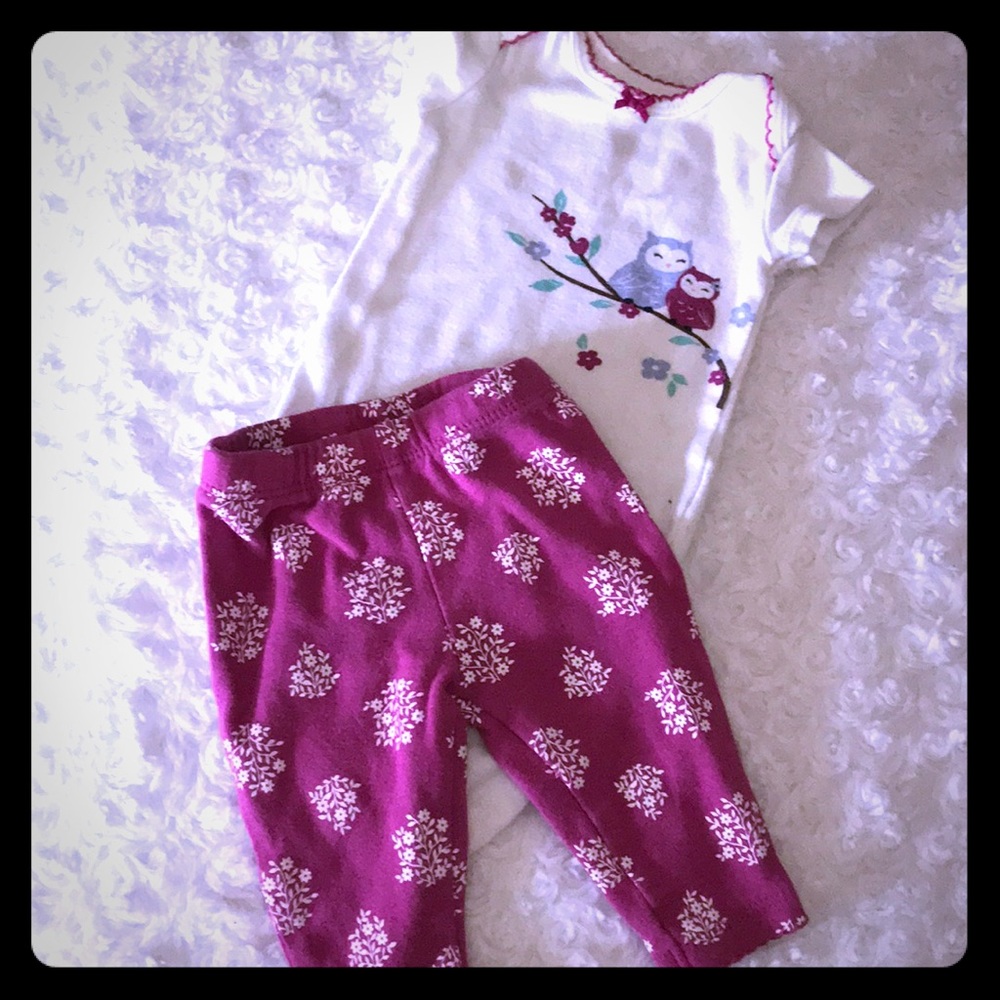 Carters NB owl outfit